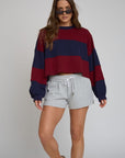 rugby cropped pullover