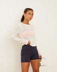 whisper sheer top