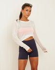 whisper sheer top