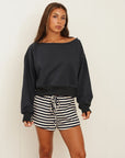 marina stripe shorts