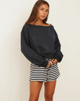 jet setter crop sweatshirt