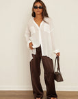 hamptons button-up shirt