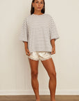 boyfriend striped tee