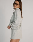 waffle zip-up