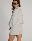waffle zip-up