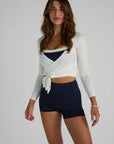 pilates wrap top