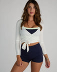 pilates wrap top