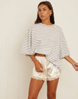 boyfriend striped tee