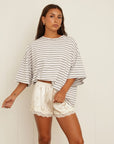 boyfriend striped tee