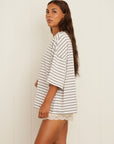 boyfriend striped tee