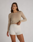 whisper sheer top