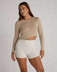 whisper sheer top