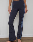 stripe hype flare leggings