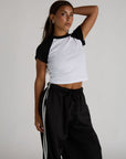 baseball baby tee