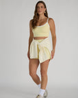 girls only contrast tank top