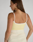 girls only contrast tank top