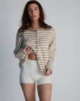 capsule striped cardigan