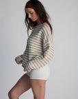 capsule striped cardigan