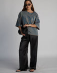 boyfriend striped tee
