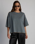 boyfriend striped tee