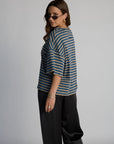 boyfriend striped tee