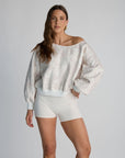 lowkey off-shoulder sweatshirt