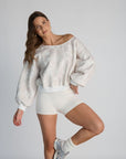 lowkey off-shoulder sweatshirt