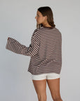 elley striped top