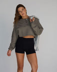 off-duty crop sweatshirt *pre-order*