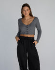 bayside cropped cardigan