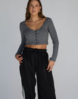 bayside cropped cardigan