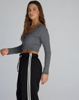 bayside cropped cardigan