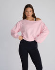 jet setter cropped sweatshirt
