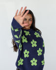 daisy sweater // navy