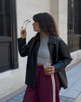 run the streets leather jacket