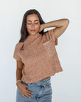 golden hour knit top