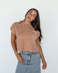 golden hour knit top