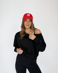 jet setter cropped sweatshirt