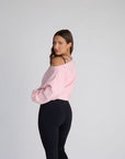 jet setter cropped sweatshirt