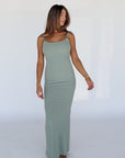 slip on maxi dress
