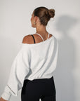 jet setter cropped sweatshirt