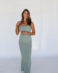 slip on maxi dress