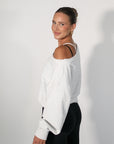 jet setter cropped sweatshirt