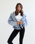 kins sherpa jean jacket
