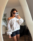 lowkey off-shoulder sweatshirt