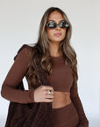 sculpt long-sleeve top