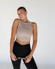 classic racer crop top