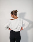 jet setter cropped sweatshirt