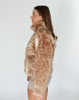fawn fur coat