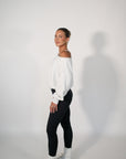 jet setter cropped sweatshirt